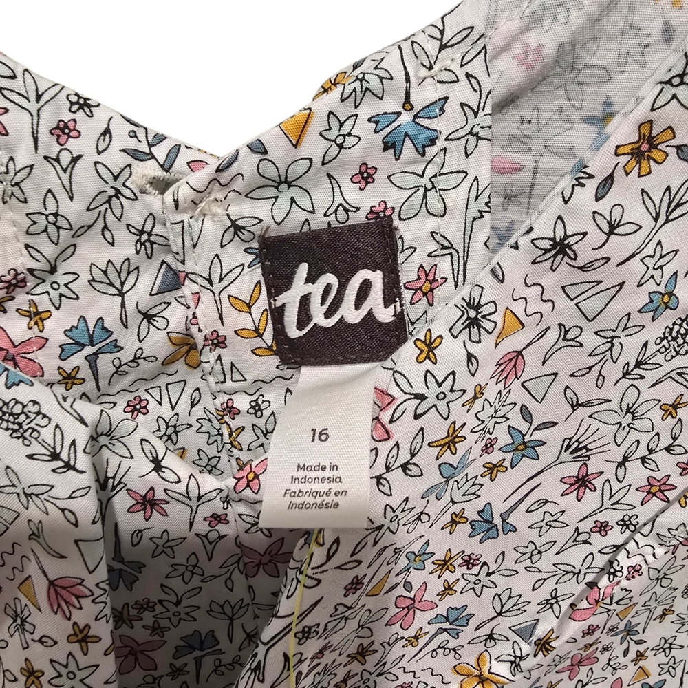 NWT Tea Collection Multicolor Floral Ruffle Dress - Picture 3 of 6